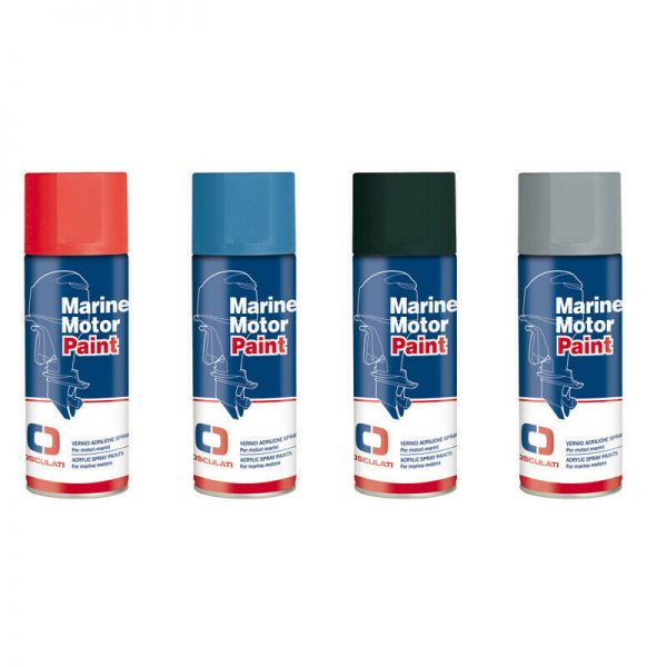 Acrylic Spray Paint for Yamaha Outboard Engines Metallic Blue 7485