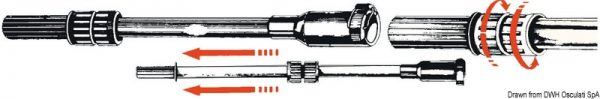 Telescopic Extension Rod for Outboard Engines