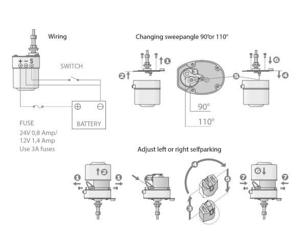 ROCA W5 SELF-PARKING WIPER SET 12V - Image 5